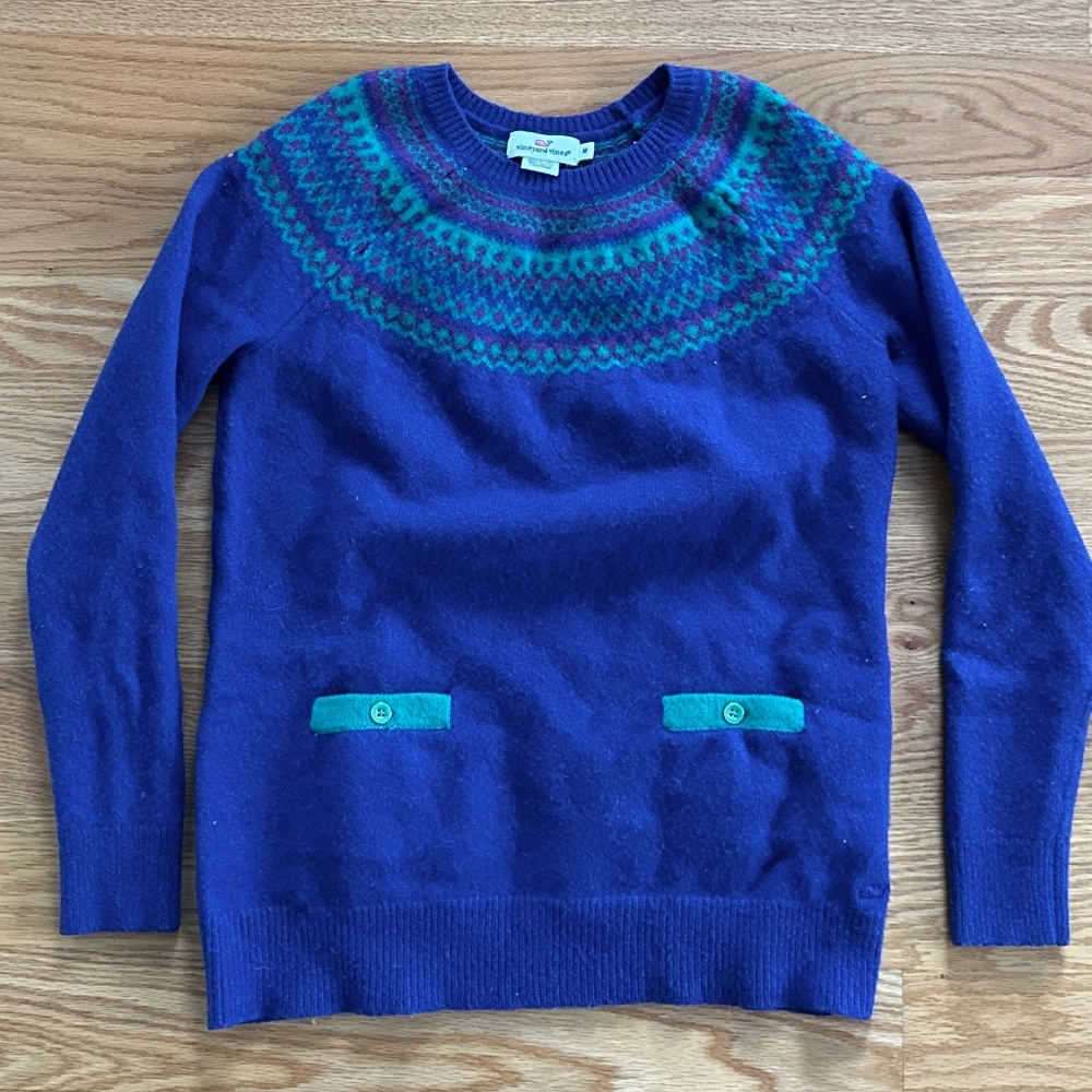 Vineyard Vines Fair Isle Wool Sweater (M)
